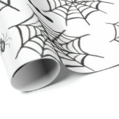 Griezelige Spinnen Halloween Inpakpapier (Rol Hoek)
