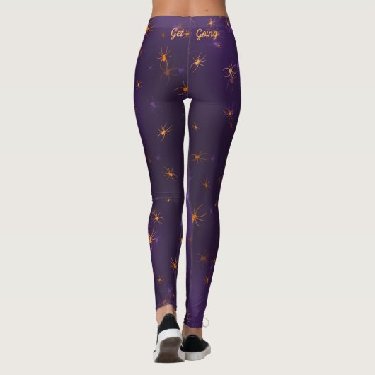 Griezelige Spinnen Leggings (Achterkant)