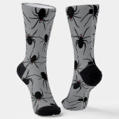 Griezelige spinnen met rode ogen sokken (Gebogen)