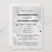 Griezelige Spinnen & Spinnenwebben Halloween Kaart (Achterkant)