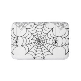 Griezelige Spinnenweb Halloween Badmat