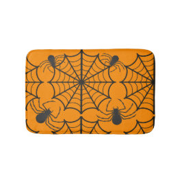 Griezelige Spinnenweb Halloween Badmat