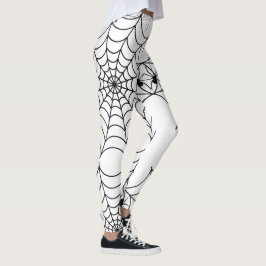 Griezelige Spinnenweb Halloween Leggings