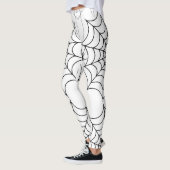 Griezelige Spinnenweb Halloween Leggings (Links)
