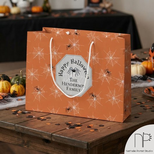 Griezelige Spinnenweb Oranje Cadeautas