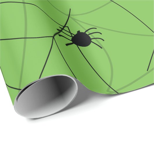 Griezelige spinnenwebben voor Halloween Cadeaupapier (Rol Hoek)