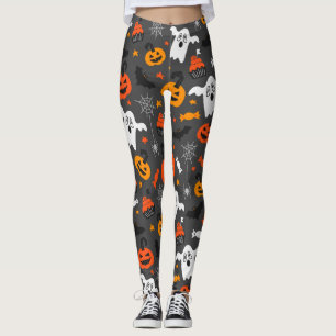 Griezelige Spoken en pompoenen Leggings