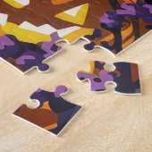 Griezelige Springer Spaniel Halloween Heksenpompel Legpuzzel (Zijkant)