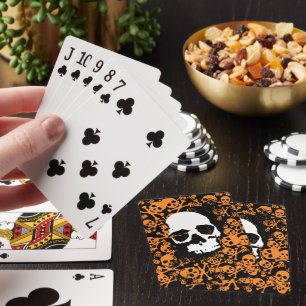 Griezelige symmetrie: een levendig scala aan kleur pokerkaarten