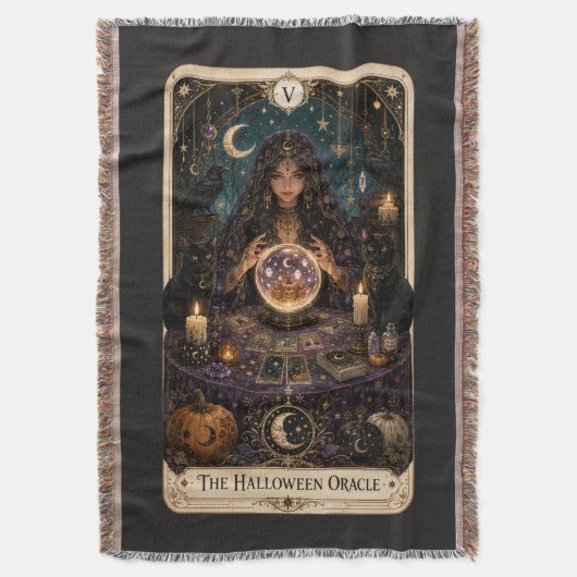 Griezelige Tarot Deken (Voorkant Verticaal)