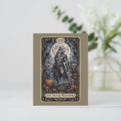 Griezelige Tarot Feestdagenkaart (Staand voorkant)