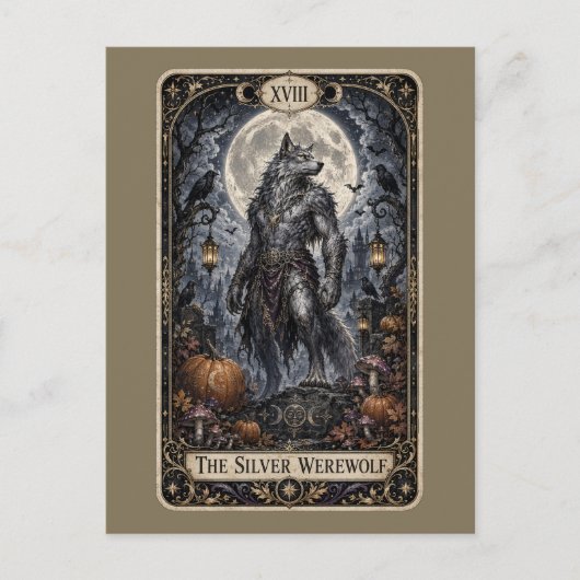 Griezelige Tarot Feestdagenkaart (Voorkant)