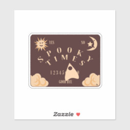 Griezelige tijden spirit board Halloween ontwerp Sticker