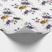 Griezelige Tor insecten cadeaupapier, kevers Cadeaupapier (Hoek)