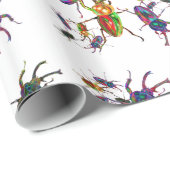 Griezelige Tor insecten cadeaupapier, kevers Cadeaupapier (Rol Hoek)