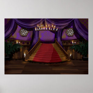 Griezelige trap in herenhuis poster
