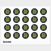 Griezelige Trick or Treat Slijm Halloween Sticker (Vel)