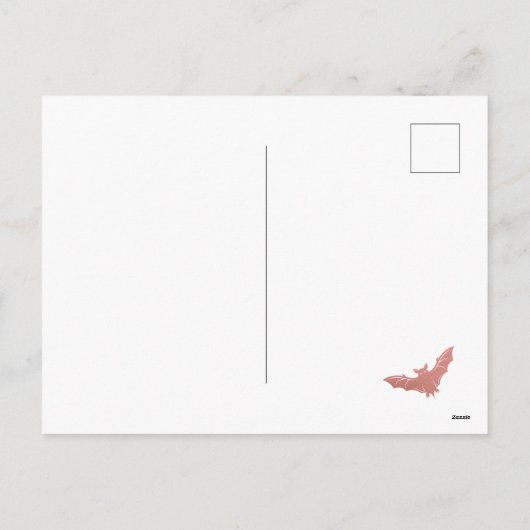 Griezelige Uitnodiging Halloween Verjaardag Roze V (Achterkant)