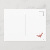 Griezelige Uitnodiging Roze Vleermuizen Halloween  (Achterkant)