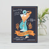 Griezelige uitnodiging voor een cocktailparty (Staand voorkant)