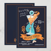 Griezelige uitnodiging voor een cocktailparty (Voorkant / Achterkant)