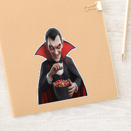 Griezelige vampier Dracula Sticker