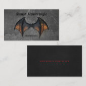 griezelige vampiervleermuis visitekaartje (Voorkant / Achterkant)