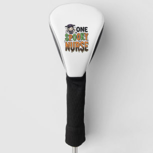 Griezelige verpleegster Halloween Vintage graveero Golfheadcover