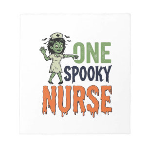 Griezelige Verpleegster Halloween Vintage Vector O Notitieblok