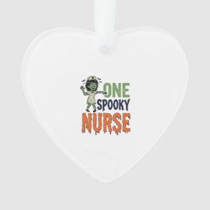 Griezelige Verpleegster Halloween Vintage Vector O Ornament