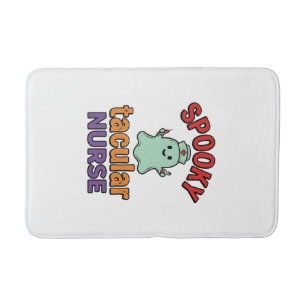 Griezelige Verpleegster Halloween Vintage Vector T Badmat