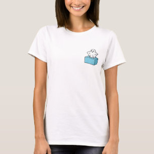 Griezelige verrassing: een spookachtige figuur kom t-shirt
