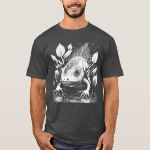 Griezelige Verschrikkelijke Horror Aolotl Kunstwer T-shirt