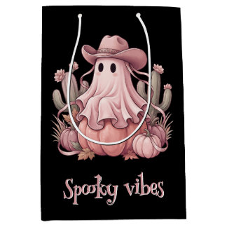Griezelige Vibe Westerse Woestijn Geest & Roze Pom Medium Cadeauzakje
