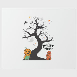 Griezelige Vibes Sticker Cadeaupapier
