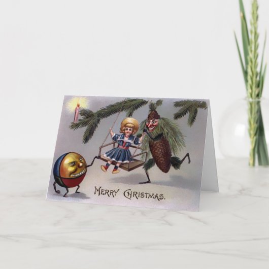  griezelige Victoriaans kerst Kaart (Voorkant)