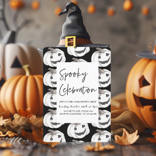 Griezelige viering   Gelukkig Halloween uitnodigin Kaart