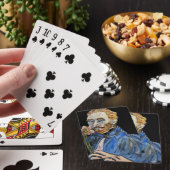 Griezelige Vinny Wil Spelen Pokerkaarten (Insitu)