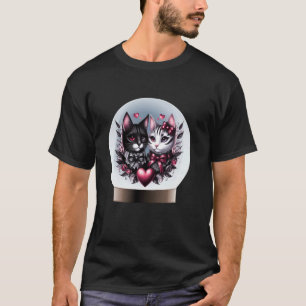 Griezelige Vintage Gotische Valentijnskaarten T-shirt