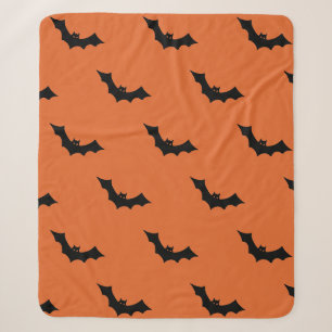 Griezelige Vleermuis Halloween Decoratie Sherpa Deken