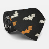 Griezelige Vleermuizen Halloween Stropdas (Opgerold)
