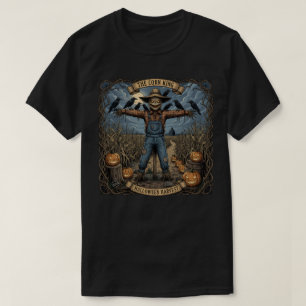 Griezelige vogelverschrikker t-shirt