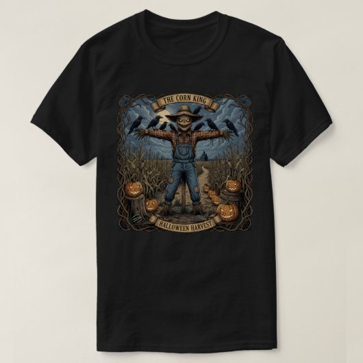 Griezelige vogelverschrikker t-shirt (Design voorkant)