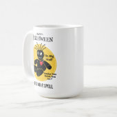 Griezelige Voodoo-pop Halloween Koffiemok (Voorkant links)