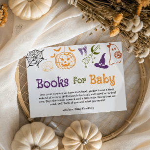Griezelige Vreemde Halloween Boeken voor Baby Show Informatiekaartje