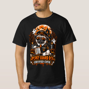 Griezelige Waakhond Gecertificeerd Schattig Pug Ha T-shirt