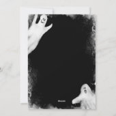 Griezelige Waterverf Geesten Halloween Feest Uitno Feestdagenkaart (Achterkant)