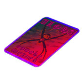 Griezelige Weber (oranje), Flexibele Foto Magneet (Linkerzijde)