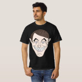 griezelige zakenman met geldoren t-shirt (Voorkant volledig)