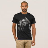 Griezelige Zombie Spin Graveyard Gotische Horror I T-shirt (Voorkant volledig)